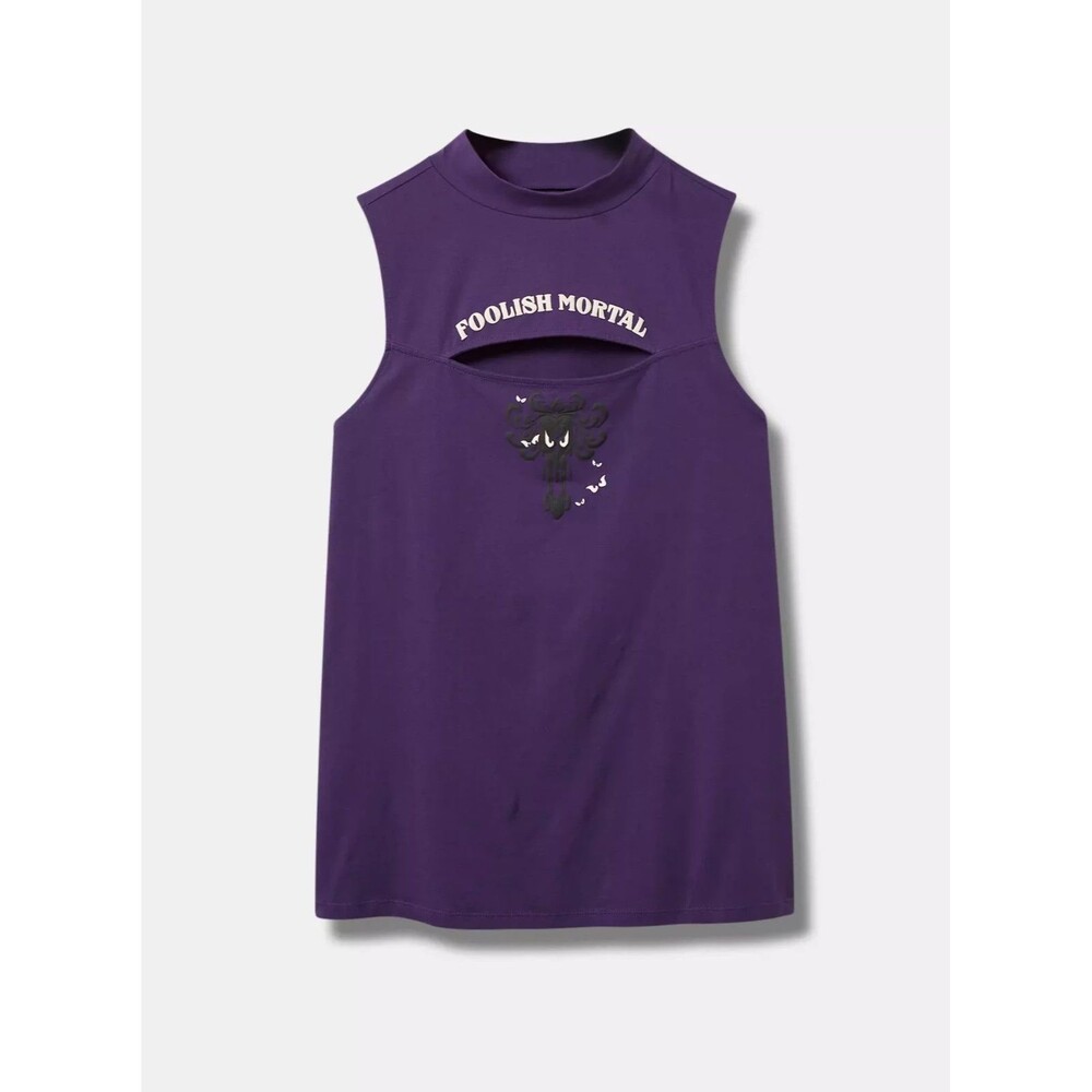 NWT Torrid Disney Haunted Mansion Foxy Mock Neck Cut Out Size 4 / 26 Plus